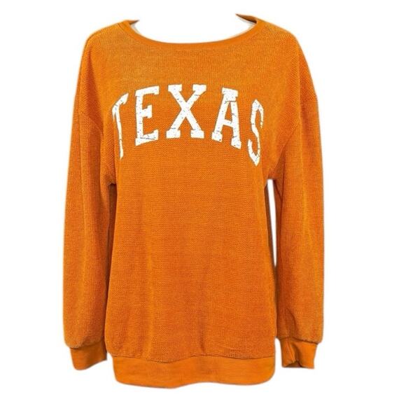 Game Couture Texas Sweater | Burnt Orange Soft Knit Pullover Gameday | Small - Picture 2 of 11
